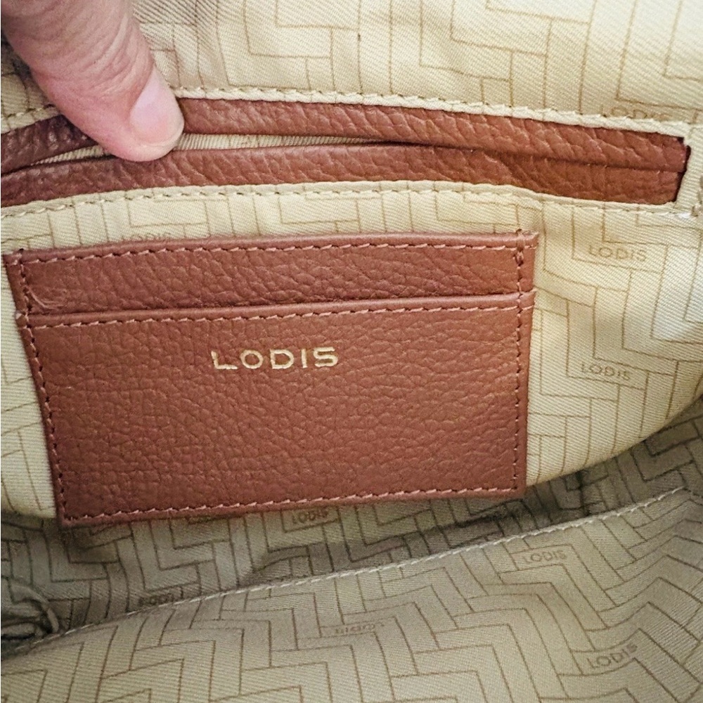 Lodis Pebbled Leather Elia Crossbody with Dustbag and papers - Picture 6 of 9
